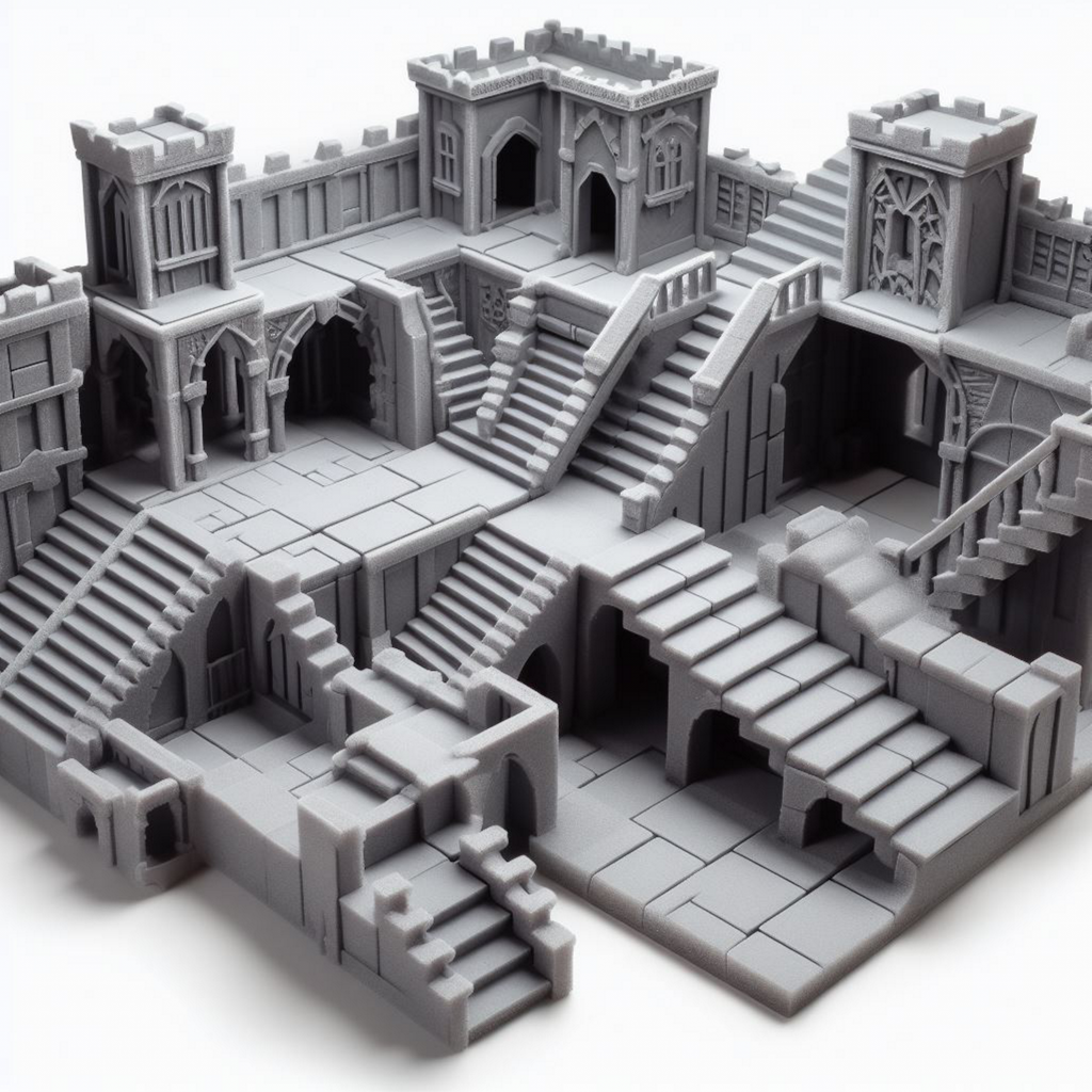 carved xpsfoam castle